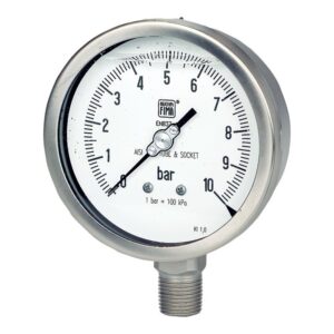 Manometro tutto inox DN100 0/100 Bar G1/2"