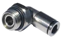 AZ Pneumatica RX115 – Raccordo a L orientabile maschio cilindrico in acciaio inox