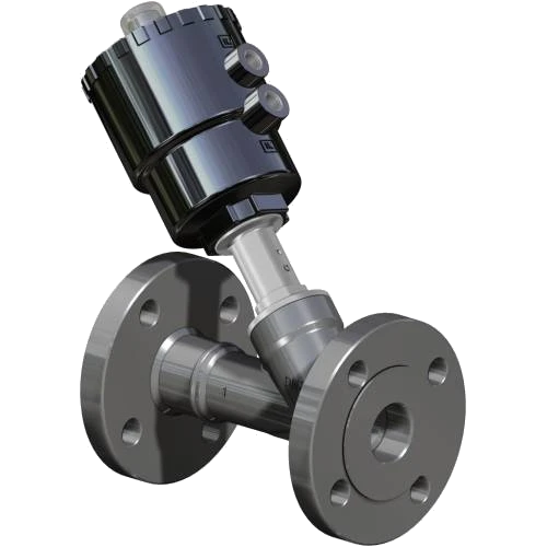 Omal ARES flangiata – valvola pneumatica a flusso avviato inox