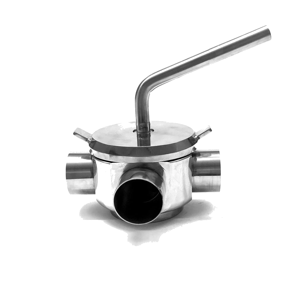 Rizzato Inox – Rubinetto inox a Maschio 3 Vie Attacchi A Saldare DIN/SMS