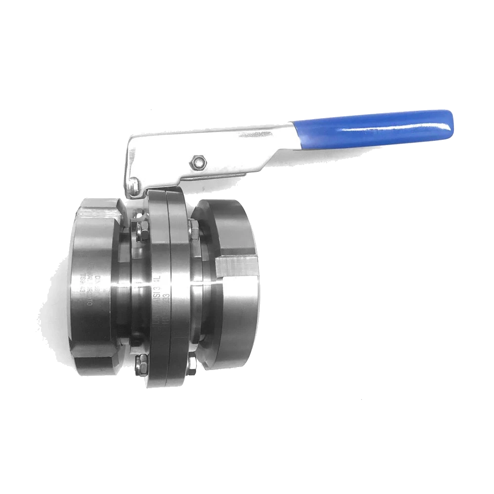 Rizzato Inox – Valvola a Farfalla inox – Attacchi Maschio DIN – Guarnizione Silicone