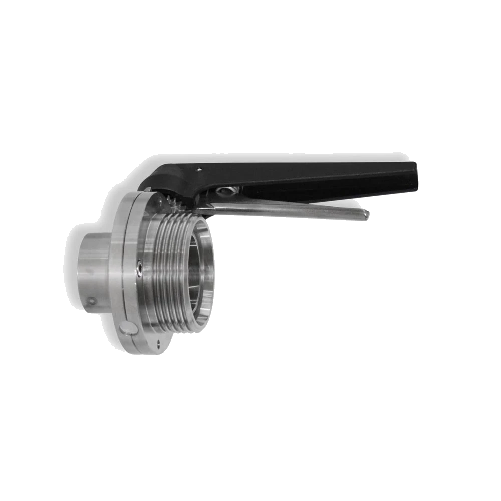 Rizzato Inox – Valvola a Farfalla inox – Attacchi Saldare/Femmina DIN – Guarnizione VITON
