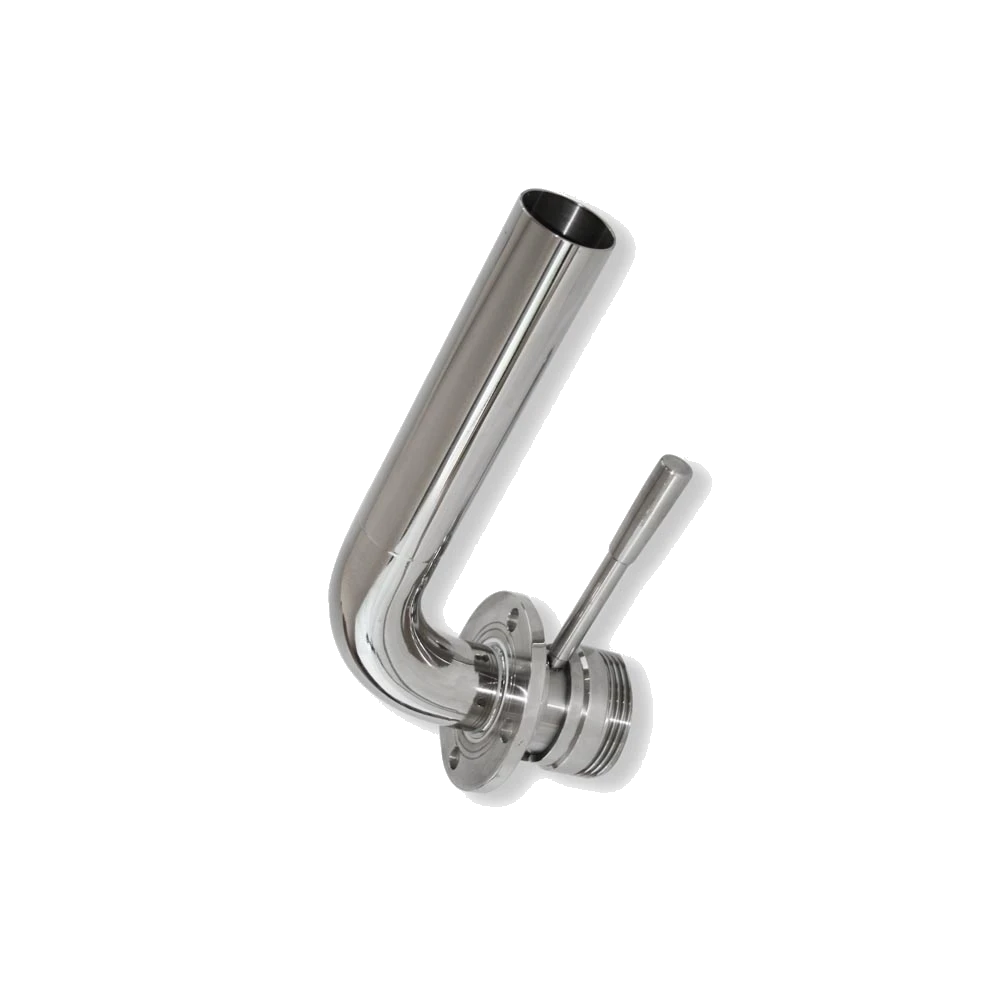 Rizzato Inox – Decantatore inox Flangia/Femmina DIN con Curva