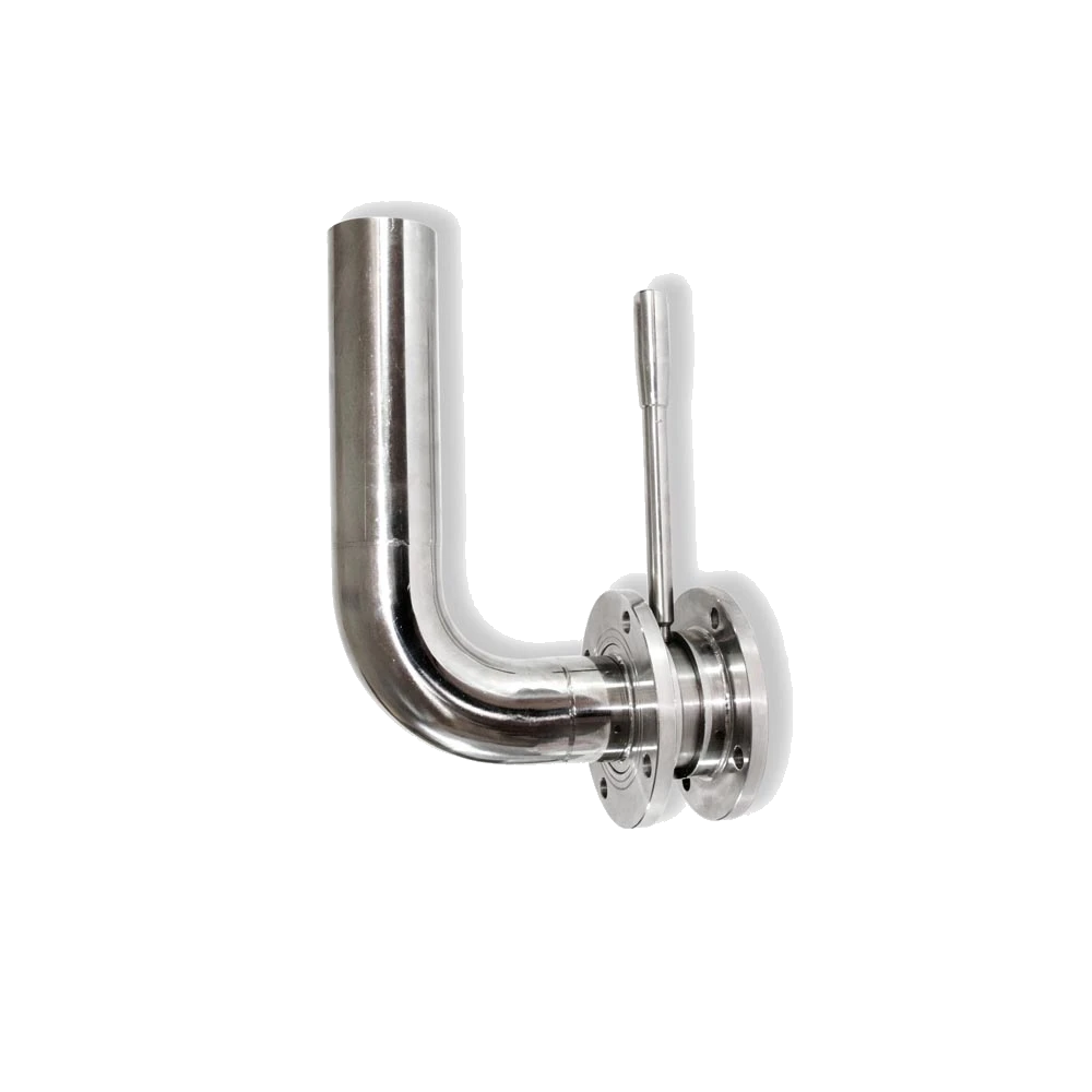 Rizzato Inox – Decantatore inox Flangiato DIN con Curva