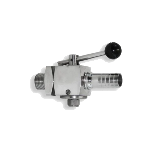 Rizzato Inox – Rubinetto inox Maschio Preleva Campioni con Portagomma