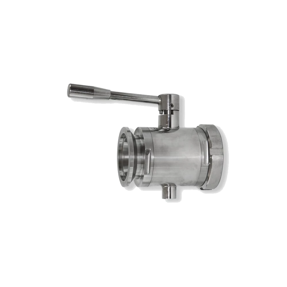 Rizzato Inox – Valvola a Sfera inox 2 Vie Attacchi Maschio DIN/Garolla e Scarico (Manicotto GAS)